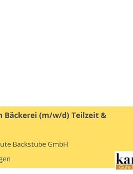 Verkäuferin Bäckerei (m/w/d) Teilzeit & Vollzeit - Eimeldingen