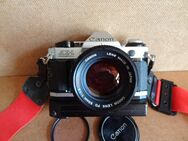 Canon AE-1 program, Objektiv, Winder, original Gurt - Düsseldorf