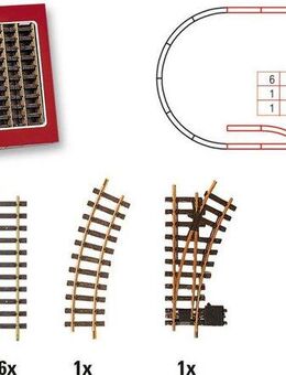 LGB Gleise-Set LGB - Prellbock-Gleis-Set - L19901, G, Made in Europe