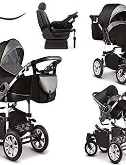 17 teiliges Qualitäts-Kinderwagenset - Reisesystem 4 in 1 "COSMO" - Balingen