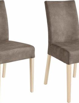Home affaire 4-Fußstuhl Umag (Set, 2 St), Sitz und Rücken gepolstert