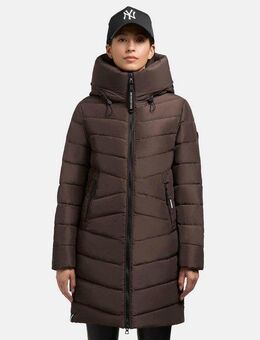 khujo Steppmantel Pluz-YM Warmer gesteppter Damen Wintermantel mit Kapuze