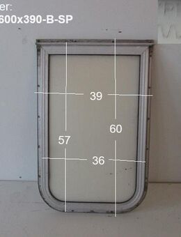 Wohnwagenfenster PERSPEX ca 60 x 39 bzw 57 x 36 BADFENSTER Sonderpreis, Hobby/Fendt/Tabbert mit Rahmen, HOCHKANTFENSTER - Schotten Zentrum