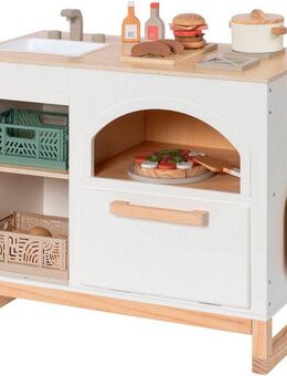 MUSTERKIND® Spielküche Taxus, weiß/natur Holz, FSC® - schützt Wald