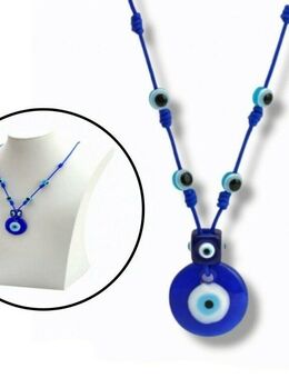 Nazar Boncuk Knoten Halskette mit Blaue Anhänger Auge Motiv Schmuck Halsschmuck 12,90* - Villingen-Schwenningen