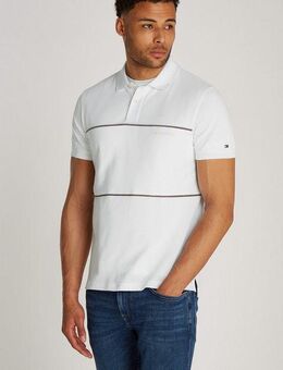 Tommy Hilfiger Poloshirt GLOBAL STRIPE BLOCKING REG POLO mit Logo-Stickerei und Logo-Streifen