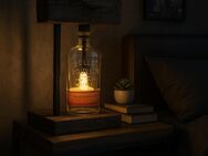 Whisky Tisch Lampe Leuchte Nachttisch Holz Lampe - München