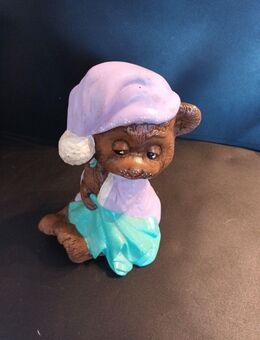 Teddybär Deko Keramik ca. 20cm hoch ca. 12cm breit ca. 12cm lang - Essen