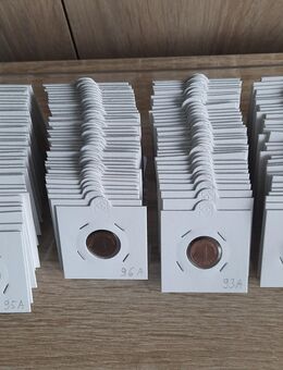 1 Pfennig 142 Stück. von 1948 bis 1996 komplett. - Unna