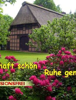 Reetdach-Fachwerkhaus im eigenen Wald - Gnarrenburg