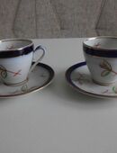 2 Mokkatassen mit Unterteller in 01069