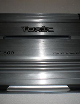 600 Watt 2-Kanal Autoendstufe Toxic TC 600, Stabis, Neonröhren - Saffig