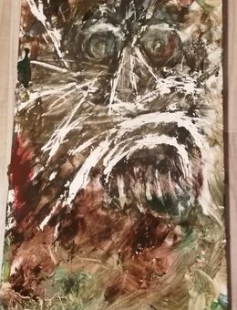 selbstgemaltes Wandbild - Bördeland