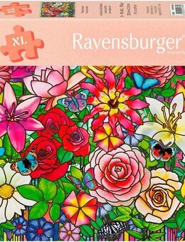 Ravensburger Puzzle Feel Well & Puzzle, Blumenfenster, 100 Puzzleteile, XL, für Erwachsene, Made in Europe