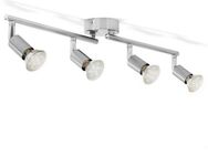 B.K.Licht LED Deckenspots, Leuchtmittel wechselbar, Warmweiß, LED Deckenleuchte, Strahler schwenkbar, Inkl. 4 x 3W Leuchtmittel GU10
