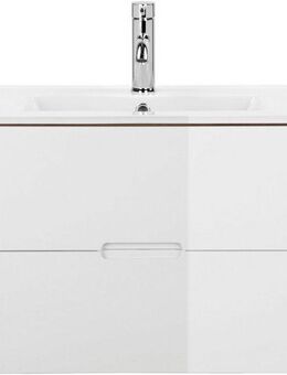 welltime Waschtisch Lund Badezimmerschrank Unterschrank mit Becken (Set), Waschplatz mit Waschbecken und 2 Auszügen Breite 80 cm