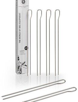 Buddy's Grillspieß Buddy´s BBQ (Set, 6-St), Doppelspieße, Schaschlikspieße, Fleischspieße, Edelstahl, 9 cm