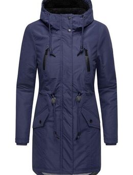 Ragwear Wintermantel Elsien wasserdichter Winterparka mit Teddyfell-Futter
