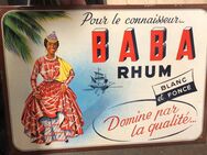 Original altes Reklame Blechschild Baba Rhum Reklameschild 1958 - Köln