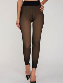 Lavana Feinstrumpfleggings transparente Optik mit wärmendem Innen-Fleece