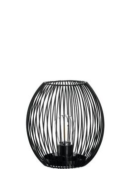 LEONARDO LED Tischleuchte Laterne CASOLARE, Neutralweiß, aus Metall, oval