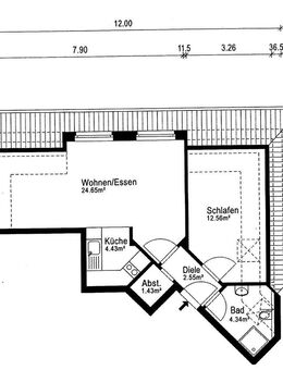 Charmante Dachgeschosswohnung mit Gartenmitbenutzung und Tiefgarage in Essen-Dellwig - Essen