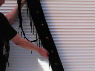 023 – Neue Ledertasche für Didgeridoo bis Länge 140 cm - Farbe schwarz im "Vintage-Style! – Rindlederhaut - Schiltach