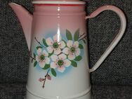 Alte Emaille Kaffeekanne, 3 Liter, 26 cm hoch, Vintage - Eisenberg (Bayern)