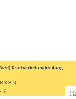 Leitung (m/w/d) Kraftverkehrsabteilung - Regensburg