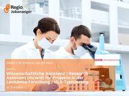 Wissenschaftliche Assistenz / Research Assistant (m/w/d) für Projekte in der Leukämie-Forschung / HLA-Typisierung - Dresden
