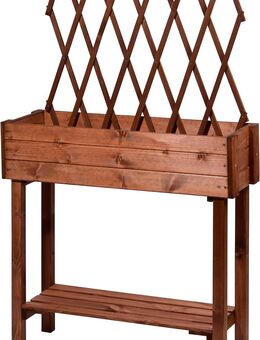 Dobar Rollbares Hochbeet mit Rankhilfe braun Kräuterbeet #58187 - Birkenfeld (Baden-Württemberg)