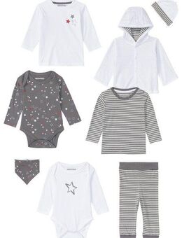KIDSWORLD Starterpaket, 8 teiliges Baby-Set - NEUE KOLLEKTION (Set, 8-tlg., 8), Baby-Set aus Bio-Baumwolle