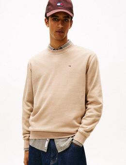 Tommy Jeans Sweatshirt TJM REG S FLAG CREW Mit besticktem Markenlogo auf Brusthöhe