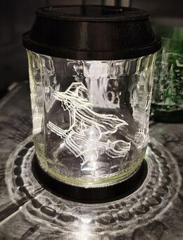 🎃 Schaurig schöne Halloweenlampe weiß – Unikat mit Gruselfaktor! 🕯️ - Osterode (Harz)