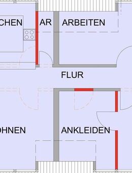 Erstbezug nach Kernsanierung: 4ZKB Dachgeschosswohnung mit gehobener Innenausstattung und Stellplatz - Norath