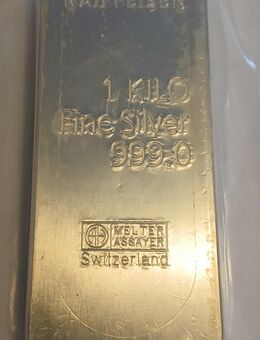 1 Kg Silberbarren 999 Feingehalt zu verkaufen - Kaufbeuren