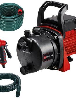 Einhell Gartenpumpe GC-GP 6538 Set/I, 3.800 l/h max.,mit 4m Saugschlauch, 20m Gartenschlauch, Sprühpistole