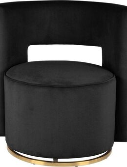 Kayoom Sessel Drehsessel Beverly 125, drehbar, Gestell aus Eisen,samtige Oberfläch (1-St), rund, glamourös, gesteppter Rücken, abgerundete,Drehsessel