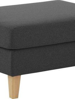 ATLANTIC home collection Hocker Mailo, Maße (BxTxH): 88x69x45 cm, mit Massivholzfüßen