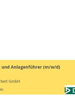 Maschinen- und Anlagenführer (m/w/d) - Mannheim