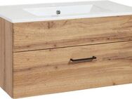 welltime Waschtisch Trento Light, 60cm, 80cm, 100cm, Keramik-Auflagebecken, 1 feste Blende und 1 Auszug