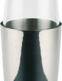 APS Cocktail Shaker Boston, Edelstahl, Glas, (2-tlg., Becher & Glas), Füllmenge 2 bis 3 Cocktails