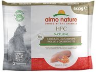 Sparpaket Almo Nature HFC Natural Pouch 12 x 55 g - Huhn und Garnelen
