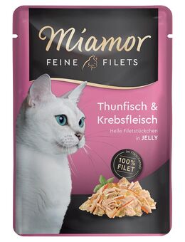Sparpaket Miamor Feine Filets 24 x 100 g - Thunfisch & Krebs