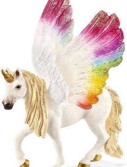 Schleich® Spielfigur BAYALA®, Geflügeltes Regenbogeneinhorn (70576)