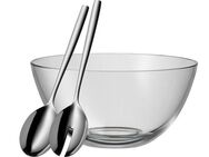 WMF Salatschüssel Taverno, Glas, (Set, 3-tlg), inkl. Salatbesteck, stilvolles Design, spülmaschinengeeignet