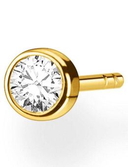 THOMAS SABO Single-Ohrstecker weißer Stein gold, weißer Stein silber, H2136-051-14, H2136-414-14, mit Zirkonia (synth)