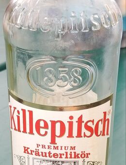 Killepitsch Flasche türkis Blechdose - Neuss