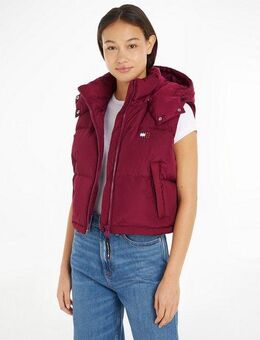 Tommy Jeans Steppweste TJW CRP ALASKA PUFFER VEST in modischer Cropped Form, Puffer