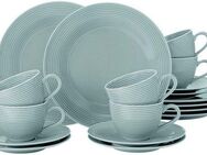 Seltmann Weiden Kaffeeservice Geschirr-Set, Service Beat (18-tlg), 6 Personen, Porzellan, wunderschöne Farbglasur, Made in Germany, 18 Teile, für 6 Personen